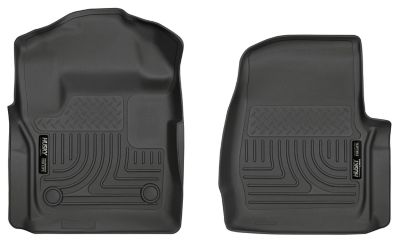 Husky Liners Weatherbeater Floor Mats 2017 - 2025 Ford F-250/F-350 STANDARD CAB Front Row 2-pc Black