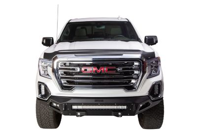 Image showing  Hood Protector 2019 - 2025 GMC Sierra 1500 Low Profile Deflector / Bug Shield - 1 pc. Textured Black