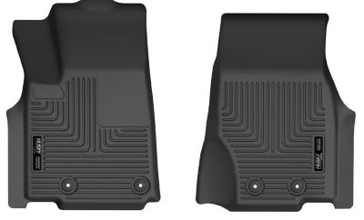 Husky Liners Weatherbeater Floor Mats 2021 - 2025 Jeep Grand Cherokee L with 2nd Row Bench Seat Front Row 1-pc Black