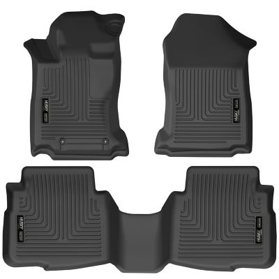 Husky Liners Weatherbeater Floor Mats 2020 - 2025 Subaru Legacy Subaru Outback Front 2nd Row 3-pc Black
