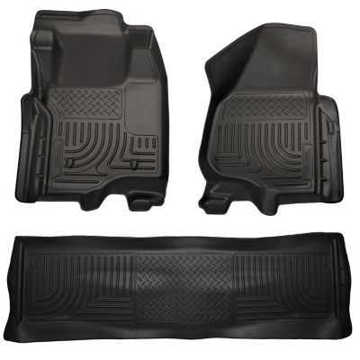 Husky Liners Weatherbeater Floor Mats 2011 - 2012 Ford F-250/F-350 CREW CAB ONLY Footwell Coverage