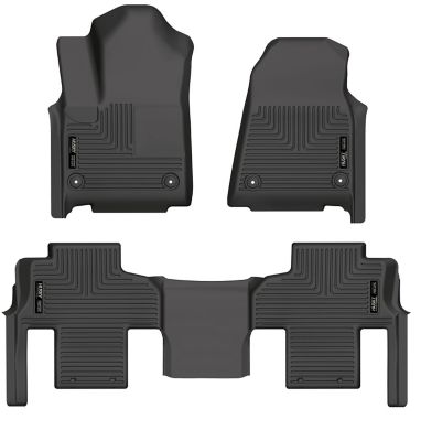 Husky Liners Weatherbeater Floor Mats 2022 - 2025 Jeep Wagoneer Grand Wagoneer with 2nd Row Bench Seat