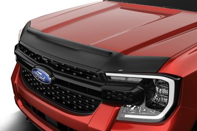 Husky Liners Hood Protector 2019 - 2024 Ford Ranger Low Profile Deflector / Bug Shield - 1 pc. Textured Black