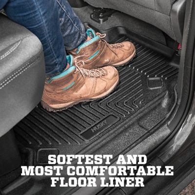 Image showing 5 th Husky Liners X-act Contour Floor Mats 2015 - 2020 Chevy Tahoe GMC Yukon 2nd Row 1-pc Black