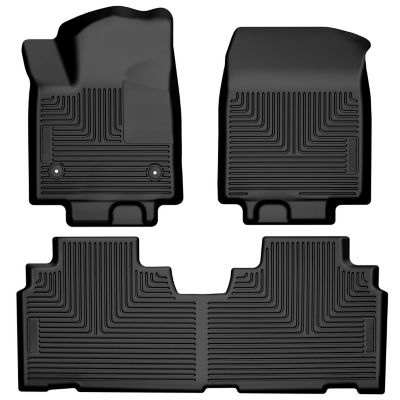 Husky Liners Weatherbeater Floor Mats 2024 - 2025 Chevy Blazer EV Front 2nd Row 3-pc Black