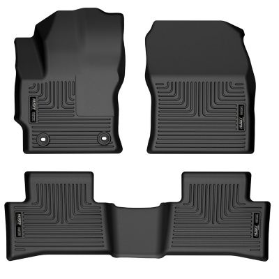 Husky Liners Weatherbeater Floor Mats 2022 - 2025 Toyota Corolla Cross Front Wheel Drive Only Front 2nd Row 3-pc Black