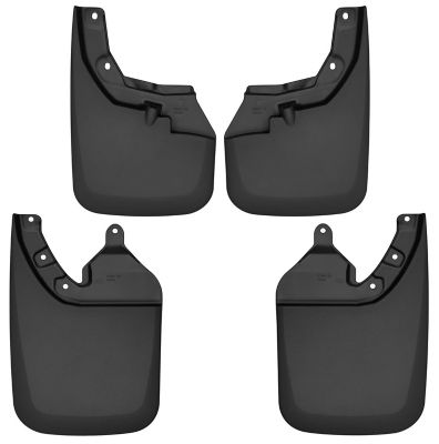 Husky Liners Custom Mud Guards 2016 - 2024 Toyota Tacoma with OEM Fender Flares Front Rear Set 4-pc Black