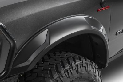 Husky Liners Fender Flares DRT Style 2019 - 2025 Dodge Ram 2500 / 3500 Front Rear 4-pc Black