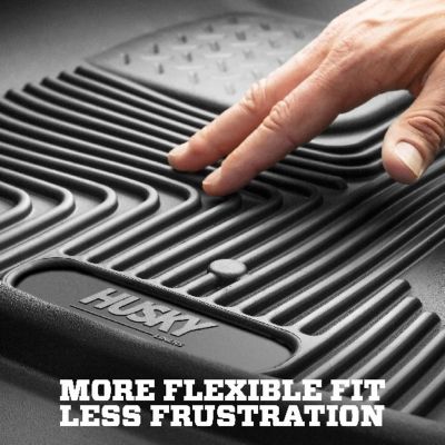 Image showing  X-act Contour Floor Mats 2024 - 2025 Mazda CX-90 2nd Row 1-pc Black