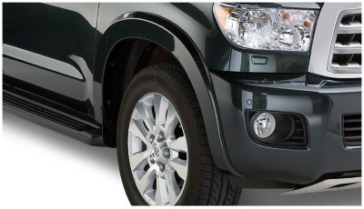 Image showing  Fender Flares OE Style 2008 - 2022 Toyota Sequoia Models with Factory Mudflap Front Rear 4-pc Black
