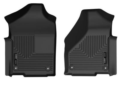 Husky Liners Weatherbeater Floor Mats 2019 - 2024 Ram 2500 3500 STANDARD CAB with Vinyl Flooring Front Row 2-pc Black