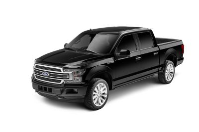 Image showing  Hood Protector 2015 - 2020 Ford F-150 Excludes Raptor Low Profile Deflector / Bug Shield - 1 pc. Smoke
