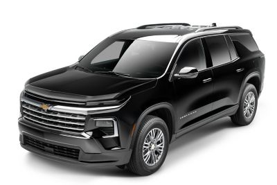 Image showing 2 th Husky Liners Aeroskin Hood Protector 2024 - 2025 Chevy Traverse Low Profile Deflector / Bug Shield - 1 pc. Smoke