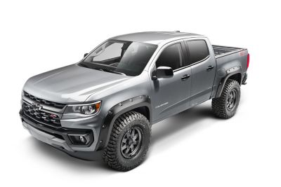 Husky Liners Fender Flares Pocket Style 2021 - 2022 Chevy Colorado Excludes ZR2 Models Front Rear 4-pc Black