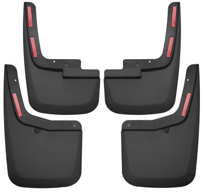 Husky Liners Custom Mud Guards 2015 - 2020 Ford F-150 with OEM Fender Flares Front Rear Set 4-pc Black