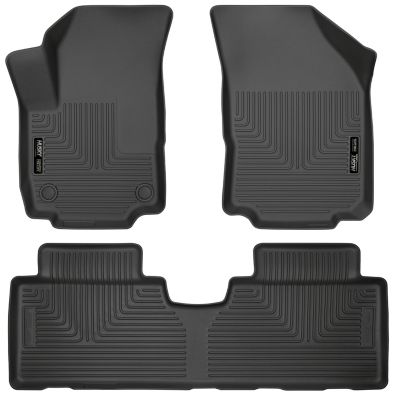 Husky Liners Weatherbeater Floor Mats 2018 - 2024 GMC Terrain Front 2nd Row 3-pc Black