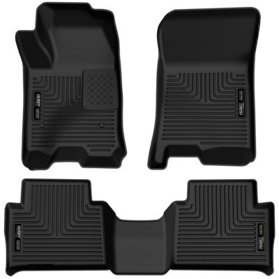 Husky Liners Weatherbeater Floor Mats 2024 - 2025 Chevy Colorado GMC Canyon CREW CAB ONLY Front 2nd Row 3-pc Black