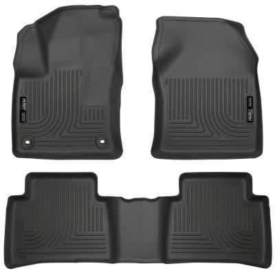 Husky Liners Weatherbeater Floor Mats 2016 - 2022 Toyota Prius 2017 - 2021 Toyota Prius Prime Front 2nd Row 3-pc Black