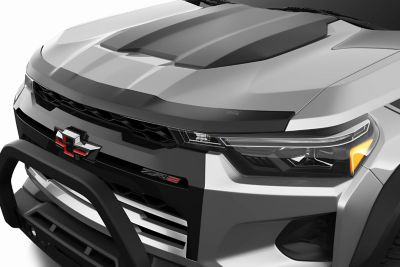 Husky Liners Aeroskin Hood Protector 2024 - 2025 Chevy Colorado ZR2 Low Profile Deflector / Bug Shield - 1 pc. Smoke