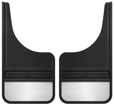 Husky Liners Universal MudDog Mud Flaps Universal MudDog Mud Flaps Rubber Front Mud Flaps - 12in with Weight Front