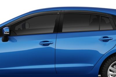 Image showing  Low Profile Ventvisor Rain Guards 2020 - 2025 Toyota Corolla Front Rear Smoke 4-pc