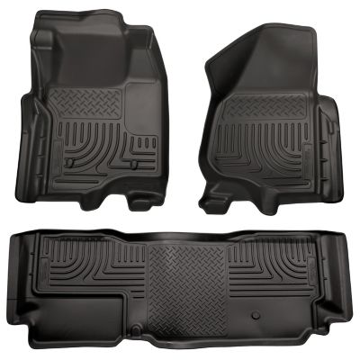 Husky Liners Floor Mats 2011-2012 Ford F-250/F-350 SUPERCAB ONLY without Drivers Side Foot Rest or Manual Trans Case Shifter