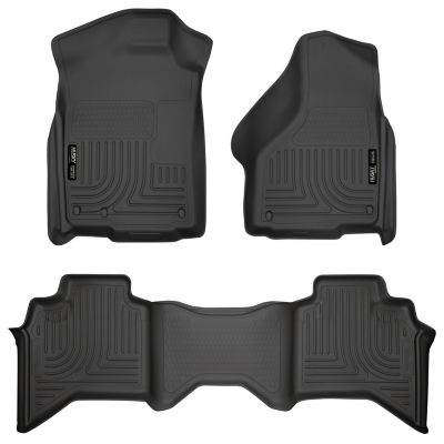 Husky Liners Weatherbeater Floor Mats 2002 - 2008 Ram 1500 CREW CAB ONLY 2003 - 2009 Ram 2500/3500 CREW CAB ONLY