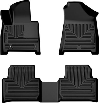 Husky Liners Weatherbeater Floor Mats 2024 - 2025 Hyundai Santa Fe Front 2nd Row 3-pc Black