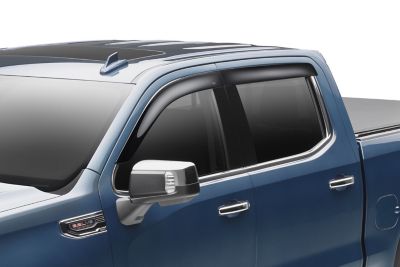 Husky Liners Low Profile Ventvisor Rain Guards 2019-2025 Chevy Silv/GMC Sierra 1500 20-25 Silver/Sierra 2500/3500HD CREW CAB
