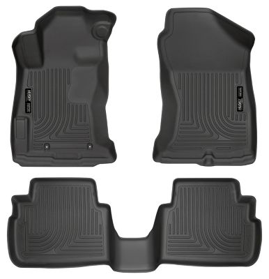 Husky Liners Weatherbeater Floor Mats 2018 - 2024 Subaru Crosstrek 2017 - 2024 Subaru Impreza Front 2nd Row 3-pc Black