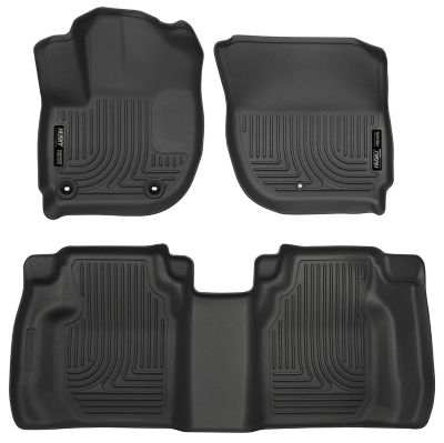 Husky Liners Weatherbeater Floor Mats 2015 - 2020 Honda Fit Front 2nd Row 3-pc Black