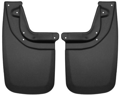 Husky Liners Custom Mud Guards 2005 - 2015 Toyota Tacoma with OEM Fender Flares Factory Mud Guards Rear Set 2-pc Black