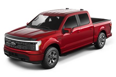 Image showing  Hood Protector 2023 - 2025 Ford F-150 Lightning - 1 pc. Textured Black