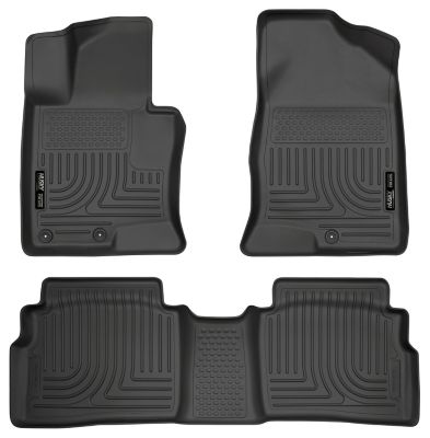Husky Liners Weatherbeater Floor Mats 2011 - 2015 Hyundai Sonata Includes Hybrid Front 2nd Row 3-pc Black