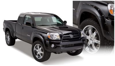 Husky Liners Fender Flares Pocket Style 2005 - 11 Toyota Tacoma Front Rear 4-pc Black