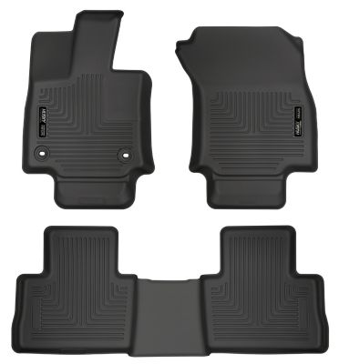 Husky Liners Weatherbeater Floor Mats 2019 - 2025 Toyota RAV4 Front 2nd Row 3-pc Black