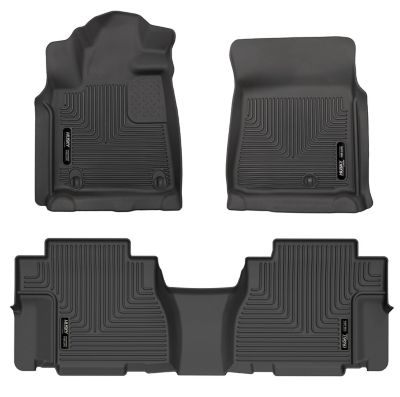 Husky Liners Weatherbeater Floor Mats 2008 - 2011 Toyota Sequoia Front 2nd Row 3-pc Black