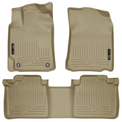 Husky Liners Weatherbeater Floor Mats 2012 - 2017 Toyota Camry Front 2nd Row 3-pc Tan