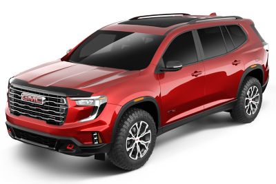 Image showing 2 th Husky Liners Aeroskin Hood Protector 2024 - 2025 GMC Acadia Low Profile Deflector / Bug Shield - 1 pc. Smoke