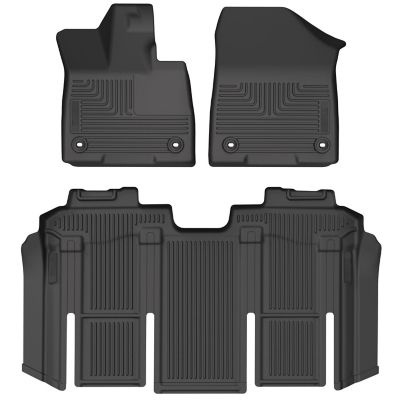 Husky Liners Weatherbeater Floor Mats 2021 - 2025 Toyota Sienna 2nd Row Bucket Seats Front 2nd Row 3-pc Black