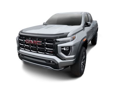 Image showing  Aeroskin Hood Protector 2024 - 2025 GMC Canyon Low Profile Deflector / Bug Shield - 1 pc. Textured Black