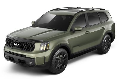 Image showing 2 th Husky Liners Aeroskin Hood Protector 2020 - 2025 Kia Telluride Low Profile Deflector / Bug Shield - 1 pc. Smoke