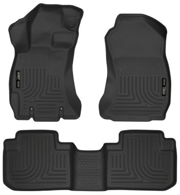Husky Liners Weatherbeater Floor Mats 2014 - 2018 Subaru Forester Front 2nd Row 3-pc Black