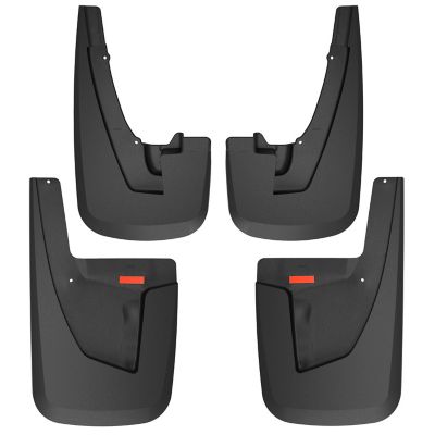 Husky Liners Custom Mud Guards 2019 - 2024 Ram 2500 Ram 3500 Single Rear Wheel without OEM Fender Flares Front Rear Set