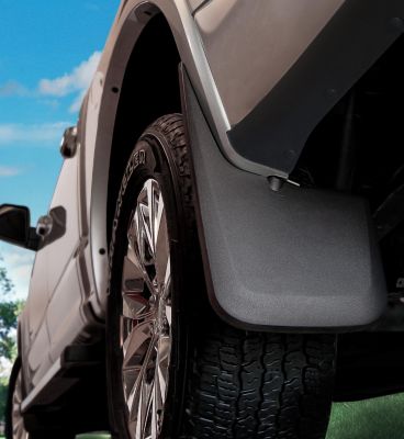 Image showing 2 th Husky Liners Custom Mud Guards 2019 - 2024 Ram 2500 Ram 3500 Single Rear Wheel without OEM Fender Flares Front Rear Set