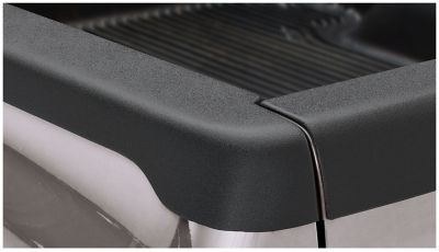 Image showing  Smoothback Bed Rail Caps 2007 - 2014 Chevy Silverado 1500 2500 HD 3500 HD 6.6in Bed Black 2-pcs
