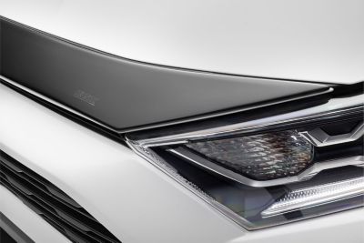 Image showing  Aeroskin Hood Protector 2019 - 2025 Toyota RAV4 Low Profile Deflector / Bug Shield - 1 pc. Matte Black