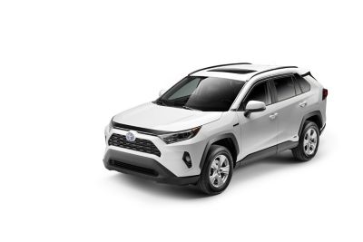 Image showing  Aeroskin Hood Protector 2019 - 2025 Toyota RAV4 Low Profile Deflector / Bug Shield - 1 pc. Matte Black