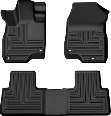 Image showing  Weatherbeater Floor Mats 2019 - 2025 Acura RDX Front 2nd Row 3-pc Black