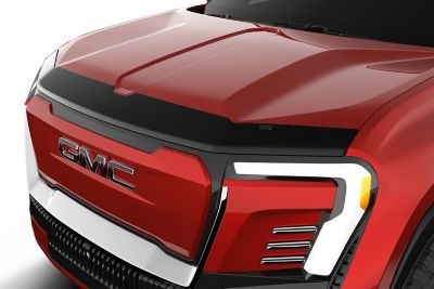 Husky Liners Aeroskin Hood Protector 2024 - 2025 GMC Sierra EV Low Profile Deflector / Bug Shield - 1 pc. Smoke